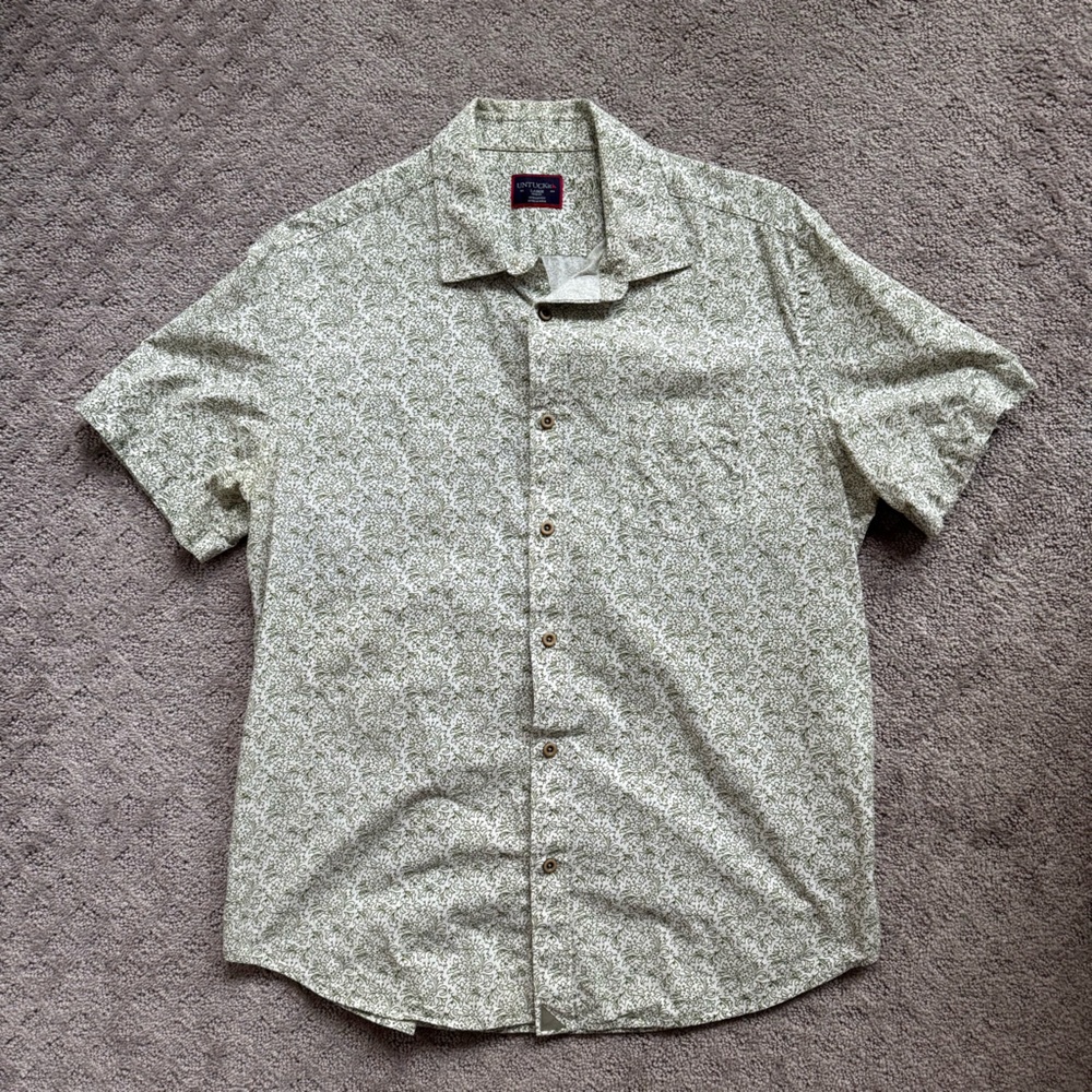 Men's Green Patterned Shirt